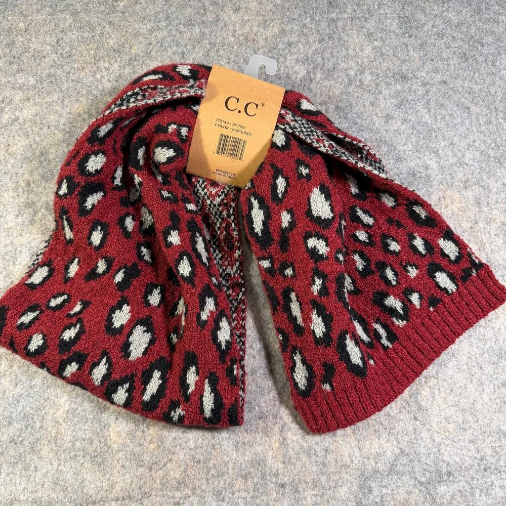 Brand New C.C Scarf Burgundy